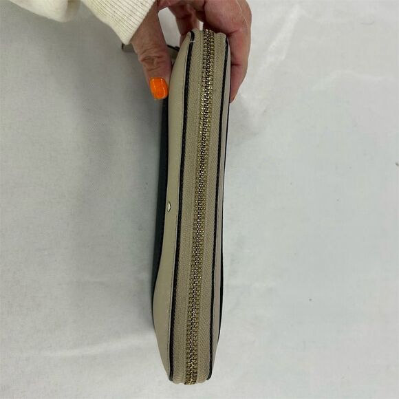 Kate Spade Women's Zip-Around Wallet Multicolor Polka Dot Saffiano Leather - Picture 2 of 16